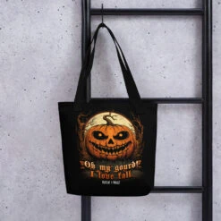 OMG! Tote Bag -Rogue & Wolf Shop all over print tote black 15x15 mockup 651fa1d95c03f