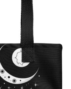 The Cosmos Awakens Tote Bag -Rogue & Wolf Shop all over print tote black 15x15 product details 651ec6afef870