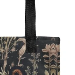 Witches' Broomsticks Tote Bag -Rogue & Wolf Shop all over print tote black 15x15 product details 6553881e1c130