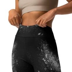 Constellation Yoga Leggings -Rogue & Wolf Shop all over print yoga leggings white front 2 656a80aebeb00