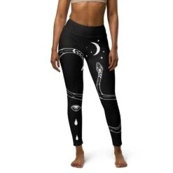 Serpent Summoner Yoga Leggings 21 Serpent Summoner Yoga Leggings -Rogue & Wolf Shop all over print yoga leggings white front 6532163076f7a