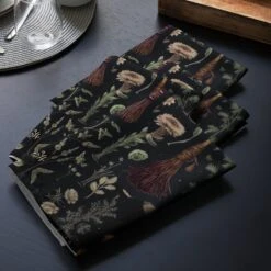 Witches' Broomsticks Cloth Napkin Set