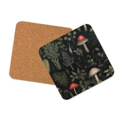 Foraging Coaster 9 Foraging Coaster -Rogue & Wolf Shop cork back coaster front 657977f5b2cc9