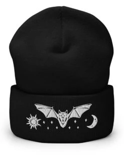 Twilight Beanie -Rogue & Wolf Shop cuffed beanie black front 64a3eae76e19c