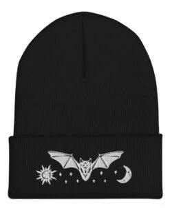 Twilight Beanie -Rogue & Wolf Shop cuffed beanie black front 64a3eae7b693a