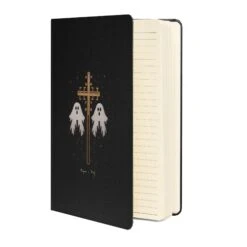 Holy Spirits Hardcover Notebook -Rogue & Wolf Shop hardcover bound notebook black front 65799223923b6