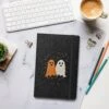 Ghost Besties Hardcover Notebook -Rogue & Wolf Shop hardcover bound notebook black front 657992d78a8d1