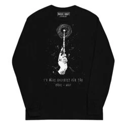Cosmic Devotion Long Sleeve Tee -Rogue & Wolf Shop mens long sleeve shirt black front 6532179d491d8