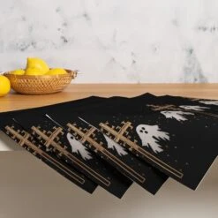 Holy Spirits Placemat Set -Rogue & Wolf Shop placemat set 4 white front 6579595b5c7b5