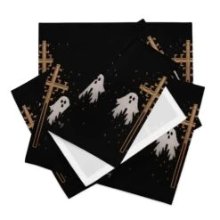 Holy Spirits Placemat Set -Rogue & Wolf Shop placemat set 4 white front 6579595b5cab3
