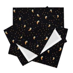 Stargazin’ Spectres Placemat Set -Rogue & Wolf Shop placemat set 4 white front 657959c77f206