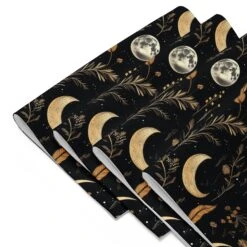 Moonlit Botanica Placemat Set -Rogue & Wolf Shop placemat set 4 white front 65795aa99dca6