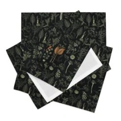 Autumn Memoir Placemat Set -Rogue & Wolf Shop placemat set 4 white front 65795b0e25efe