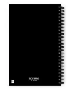 Hoots, Haunts, And Hexes Spiral Notebook -Rogue & Wolf Shop spiral notebook white back 651d494b8b634