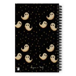 Spooky Soirée Spiral Notebook -Rogue & Wolf Shop spiral notebook white back 657994f4156e2