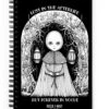 Lost In The Afterlife Spiral Notebook -Rogue & Wolf Shop spiral notebook white front 651d4993d2e8a