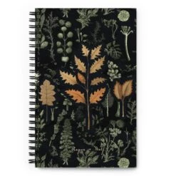 Autumn Memoir Spiral Notebook -Rogue & Wolf Shop spiral notebook white front 6579947014e76