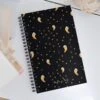 Stargazin’ Spectres Spiral Notebook -Rogue & Wolf Shop spiral notebook white front 657997889379c