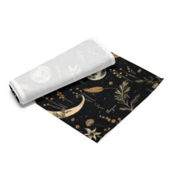 Moonlit Botanica Table Runner -Rogue & Wolf Shop table runner white front 657963ed60b54