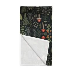 Foraging Table Runner -Rogue & Wolf Shop table runner white front 65796435bf92b