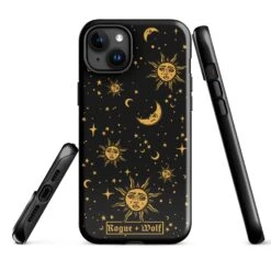 Celestial Tough Phone Case For IPhone -Rogue & Wolf Shop tough case for iphone glossy iphone 15 plus front 652667cb3aa2b