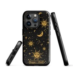 Celestial Tough Phone Case For IPhone -Rogue & Wolf Shop tough case for iphone glossy iphone 15 pro front 652667cb3c226