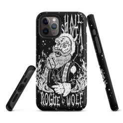 Hail Santa Tough Phone Case For IPhone -Rogue & Wolf Shop tough case for iphone matte iphone 11 pro front 65256de6a534e