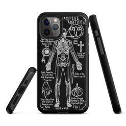 Vampire Anatomy Tough Phone Case For IPhone -Rogue & Wolf Shop tough case for iphone matte iphone 11 pro front 65265fc3e7498