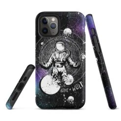 Cosmic Explorer Tough Phone Case For IPhone -Rogue & Wolf Shop tough case for iphone matte iphone 11 pro front 6538d65e18720