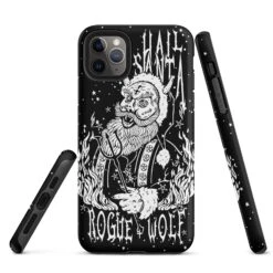 Hail Santa Tough Phone Case For IPhone -Rogue & Wolf Shop tough case for iphone matte iphone 11 pro max front 65256de6a53e2