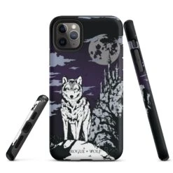 Castle Whitewolf Tough Phone Case For IPhone -Rogue & Wolf Shop tough case for iphone matte iphone 11 pro max front 65265ea3df145