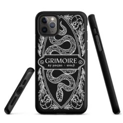 Grimoire Tough Phone Case For IPhone -Rogue & Wolf Shop tough case for iphone matte iphone 11 pro max front 6526640f03e9a