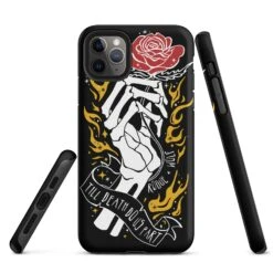 Till Death Do Us Part Tough Phone Case For IPhone -Rogue & Wolf Shop tough case for iphone matte iphone 11 pro max front 65266683a8641
