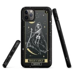 Death Tarot [Phones] Tough Phone Case For IPhone -Rogue & Wolf Shop tough case for iphone matte iphone 11 pro max front 652670b13d418