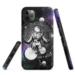 Cosmic Explorer Tough Phone Case For IPhone -Rogue & Wolf Shop tough case for iphone matte iphone 11 pro max front 6538d65e187a5