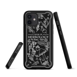 Book Of Herbology B&W Tough Phone Case For IPhone -Rogue & Wolf Shop tough case for iphone matte iphone 12 front 652663659acb0