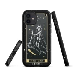 Death Tarot [Phones] Tough Phone Case For IPhone -Rogue & Wolf Shop tough case for iphone matte iphone 12 front 652670b13d4c9