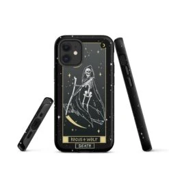 Death Tarot [Phones] Tough Phone Case For IPhone -Rogue & Wolf Shop tough case for iphone matte iphone 12 mini front 652670b13d479