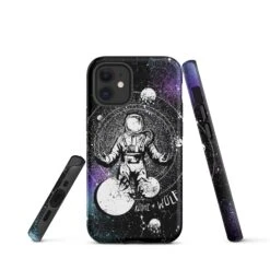 Cosmic Explorer Tough Phone Case For IPhone -Rogue & Wolf Shop tough case for iphone matte iphone 12 mini front 6538d65e18832