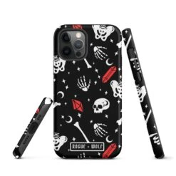 Skulls & Crystals Tough Phone Case For IPhone -Rogue & Wolf Shop tough case for iphone matte iphone 12 pro front 65265e450dd24