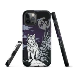 Castle Whitewolf Tough Phone Case For IPhone -Rogue & Wolf Shop tough case for iphone matte iphone 12 pro front 65265ea3df233