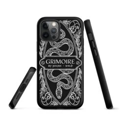 Grimoire Tough Phone Case For IPhone -Rogue & Wolf Shop tough case for iphone matte iphone 12 pro front 6526640f03fa4