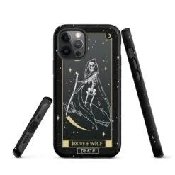 Death Tarot [Phones] Tough Phone Case For IPhone -Rogue & Wolf Shop tough case for iphone matte iphone 12 pro front 652670b13d517