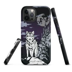Castle Whitewolf Tough Phone Case For IPhone -Rogue & Wolf Shop tough case for iphone matte iphone 12 pro max front 65265ea3df28f