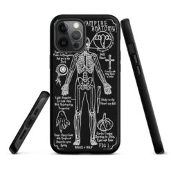 Vampire Anatomy Tough Phone Case For IPhone -Rogue & Wolf Shop tough case for iphone matte iphone 12 pro max front 65265fc3e7680