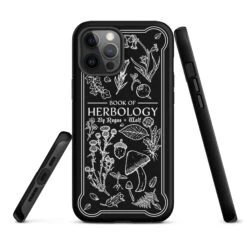 Book Of Herbology B&W Tough Phone Case For IPhone -Rogue & Wolf Shop tough case for iphone matte iphone 12 pro max front 652663659ad84