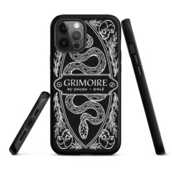 Grimoire Tough Phone Case For IPhone -Rogue & Wolf Shop tough case for iphone matte iphone 12 pro max front 6526640f03ff5