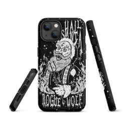 Hail Santa Tough Phone Case For IPhone -Rogue & Wolf Shop tough case for iphone matte iphone 13 front 65256de6a5765