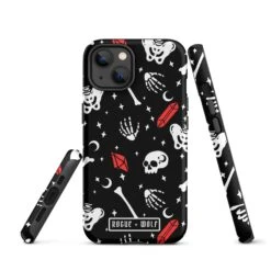 Skulls & Crystals Tough Phone Case For IPhone -Rogue & Wolf Shop tough case for iphone matte iphone 13 front 65265e450de1a