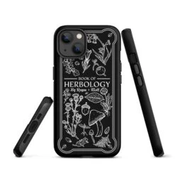 Book Of Herbology B&W Tough Phone Case For IPhone -Rogue & Wolf Shop tough case for iphone matte iphone 13 front 652663659ae03